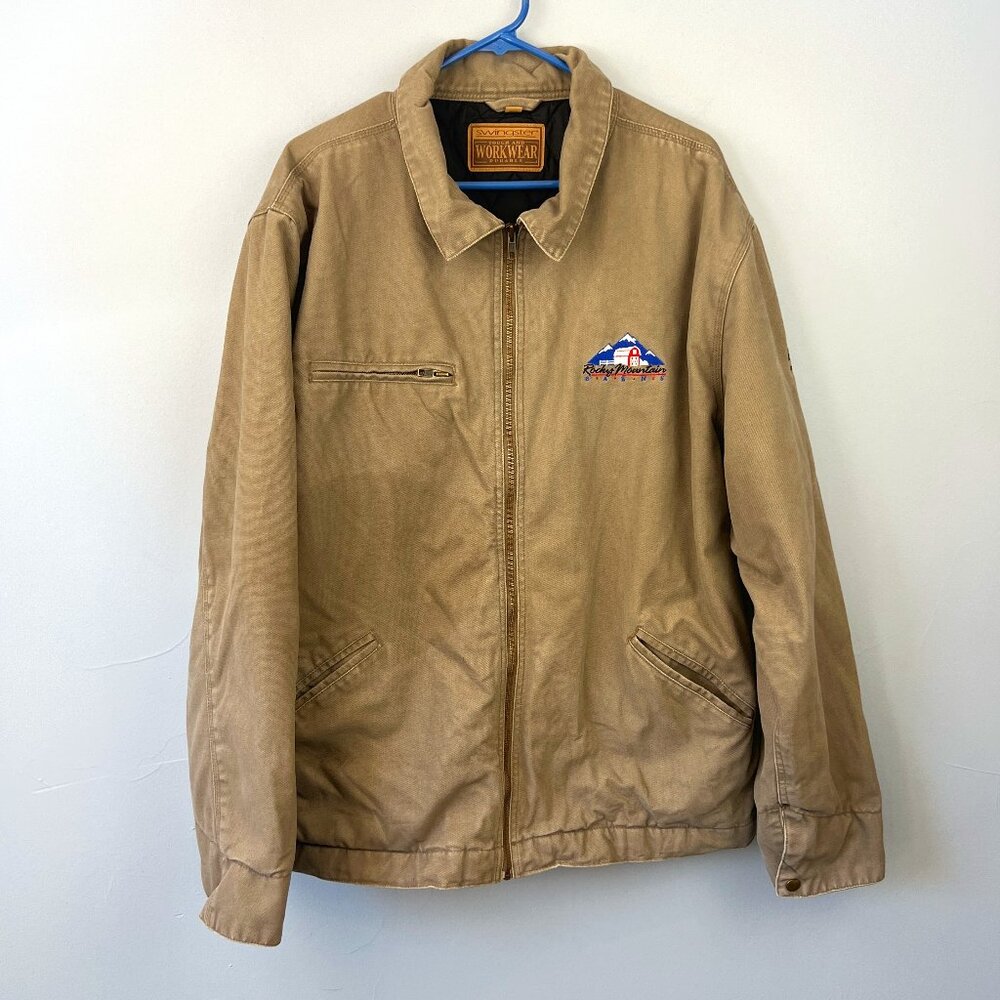Swingster Workwear‎ Durable Mens Insulated Canvas Work Chore Barn Coat Size XL